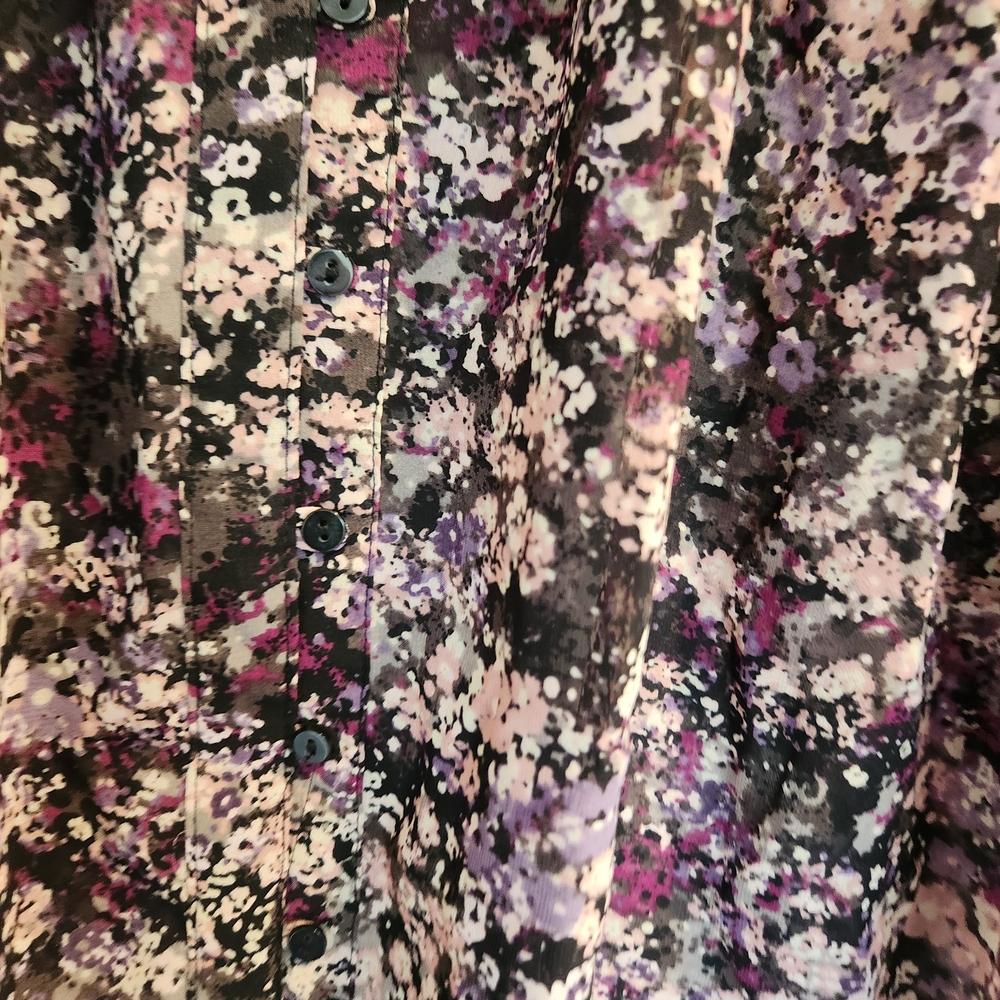 Elle Floral Blouse Size XL Euc - Picture 2 of 5